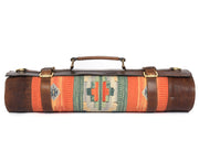 Montana Kilim & Leather Knife Roll 10 Slot (KR-53-I)