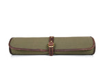 Iris Leather Chef Knife Roll Olive Green 5 Slot (KR-64)
