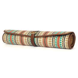 Prima Jacquard & Leather Knife Roll 6 Slot (KR-64-F)