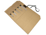 KRC Canvas Chef Knife Roll 5 Slot (KR-56) - Beige