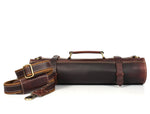Torino Ranch Leather Chef Knife Roll Walnut Brown 10 Slot (KR-53B)