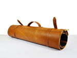 KRC Leather Chef Knife Roll Caramel Brown 8 Slot (KR-15)