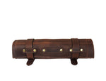 KRC Leather Chef Knife Roll Walnut 7 Slot (KR-20)