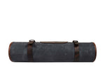 Malaga Leather Canvas Chef Knife Roll Grey 13 Slot (KR-28)