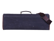 KRC Leather Canvas Chef Knife Roll + Leather Bag Combo 11 Slot (KR-40)