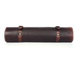 Torino Ranch Leather Chef Knife Roll Walnut Brown 10 Slot (KR-53B)
