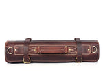 Torino Ranch Leather Chef Knife Roll Walnut Brown 10 Slot (KR-53B)
