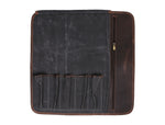 Iris Leather Chef Knife Roll Stress Grey 5 Slot (KR-64)