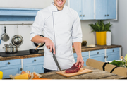 KRC Canvas Chef Knife Roll (5-Slot) - Beige