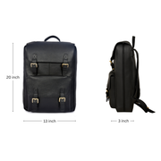 Trento Leather Chef Knife Backpack Charcoal Black (BP-189)