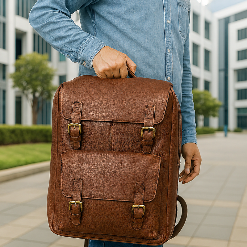 Trento Leather Chef Knife Backpack Saddle (BP-189)