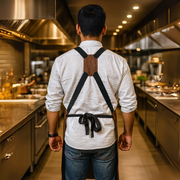 KRC Leather Canvas Rugged Apron - Seaweed Green (AP-19B)