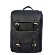 Trento Leather Chef Knife Backpack Charcoal Black (BP-189)