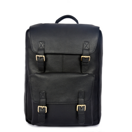 Trento Leather Chef Knife Backpack Charcoal Black (BP-189)