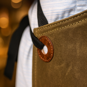 KRC Leather Canvas Rugged Apron - Seaweed Green (AP-19B)