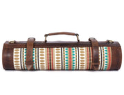 Prima Jacquard & Leather Knife Roll 10 Slot (KR-53-J)