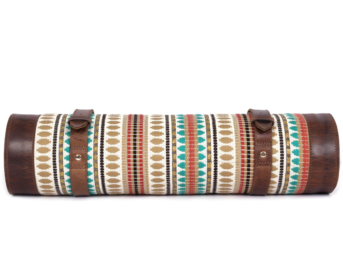 Prima Jacquard & Leather Knife Roll 10 Slot (KR-53-J)
