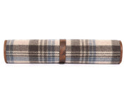 IRISH TWEED & LEATHER KNIFE ROLL 6 SLOT (KR-53-E)