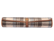 IRISH TWEED & LEATHER KNIFE ROLL 6 SLOT (KR-53-E)