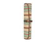 Prima Jacquard & Leather Knife Roll 6 Slot (KR-64-F)