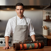 Montana Kilim & Leather Knife Roll 10 Slot (KR-53-I)