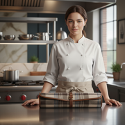 IRISH TWEED & LEATHER KNIFE ROLL 6 SLOT (KR-53-E)