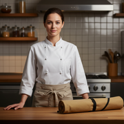 KRC Canvas Chef Knife Roll 5 Slot (KR-56) - Beige