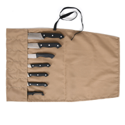 Chef's Twill Knife Roll Ivory 7 Slot (KR-70A)