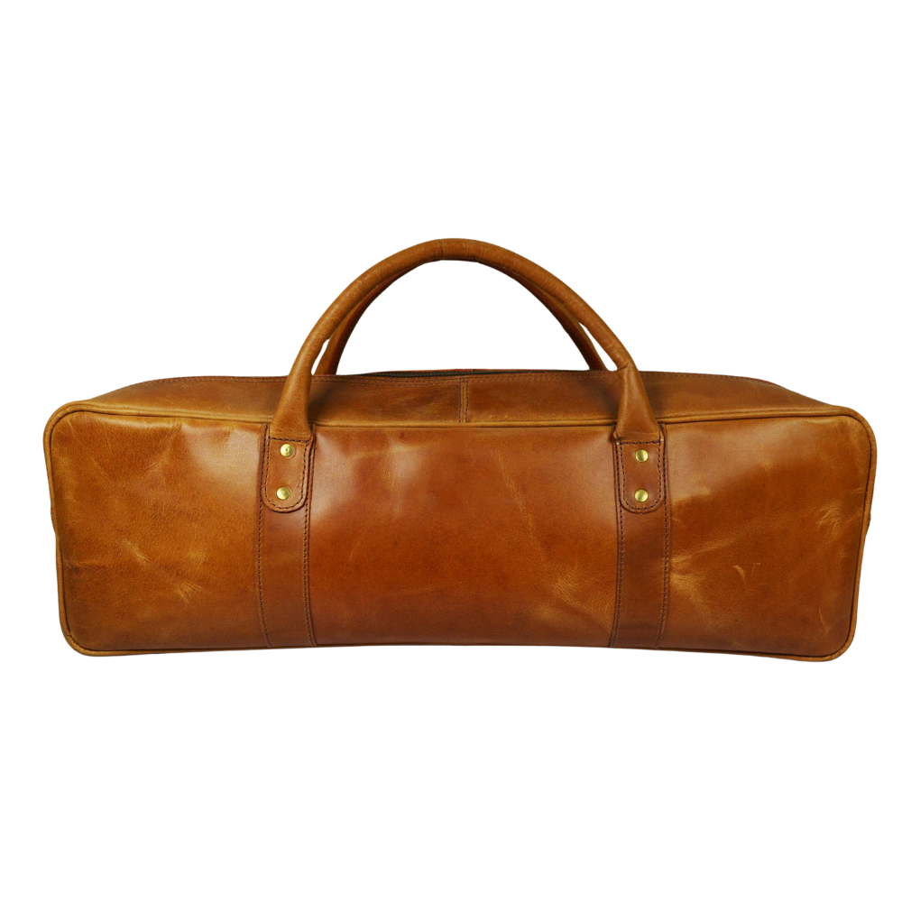 Jerez Leather Chef Knife Bag Ochre Brown (KR-06)