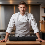 Chef's Twill Knife Roll Raven Black 7 Slot (KR-70)