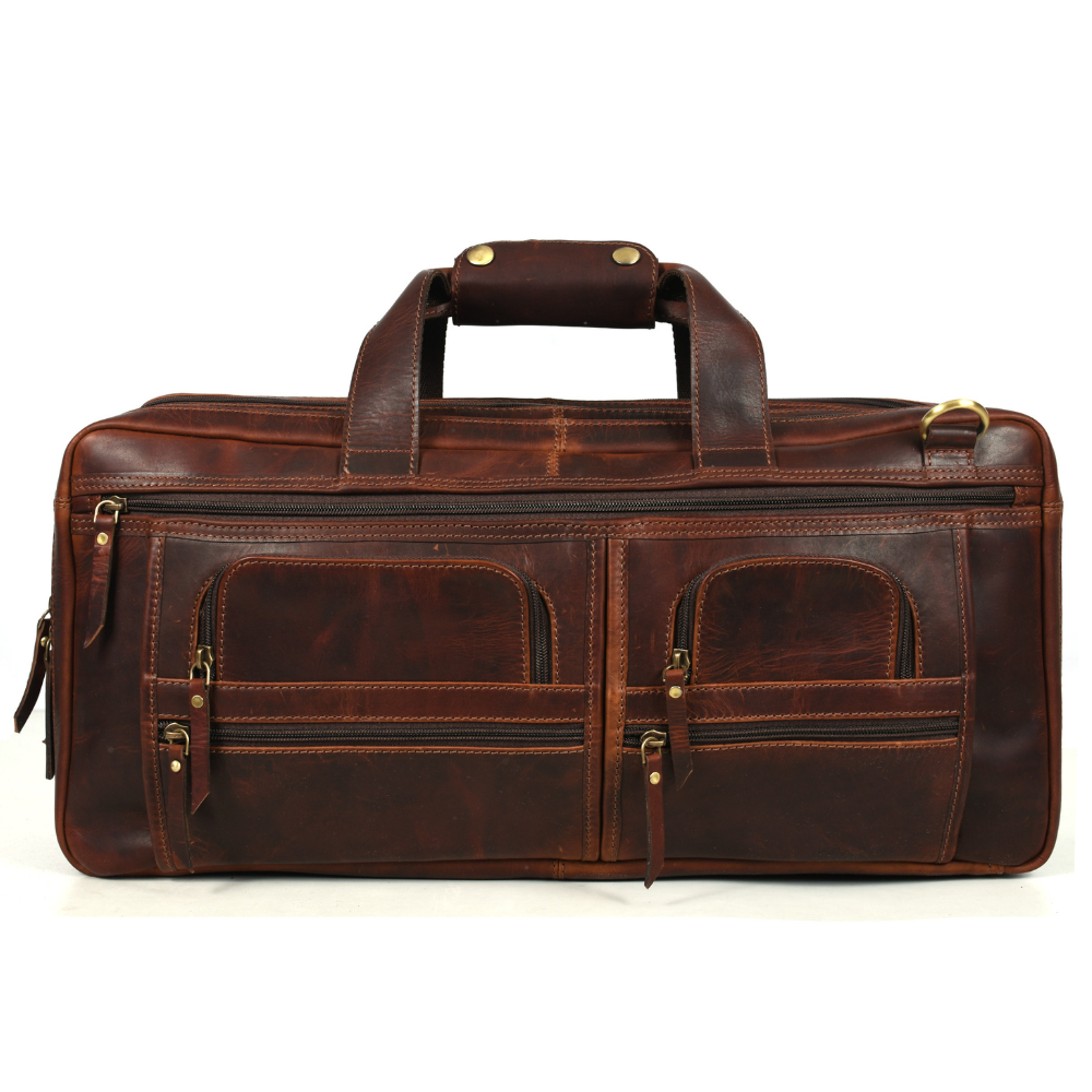 Salerno Leather Chef Knife Case Walnut (KR-61)