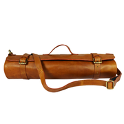 KRC Leather Chef Knife Roll Chestnut 10 Slot (KR-12)