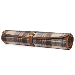 IRISH TWEED & LEATHER KNIFE ROLL 6 SLOT (KR-53-E)