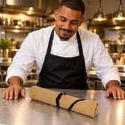 KRC Canvas Chef Knife Roll 5 Slot (KR-56) - Beige