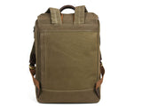 Trento Leather Canvas Chef Knife Backpack Olive Green (BP-188)