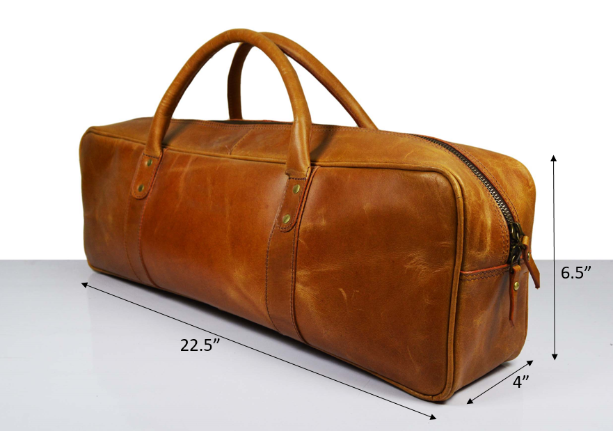 Jerez Leather Chef Knife Bag Ochre Brown (KR-06)