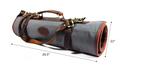 KRC Leather Canvas Knife Roll 15 Slot (KR-13)