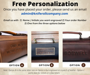 Salerno Leather Chef Knife Case Walnut (KR-61)