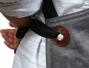 KRC Leather Waxed Canvas Rugged Apron - Porpoise Grey (AP-19E)