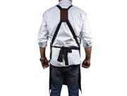 KRC Leather Waxed Canvas Rugged Apron - Porpoise Grey (AP-19E)