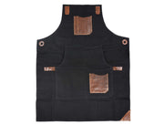 KRC Leather Wax Canvas Apron Raven Black (AP-19A)