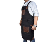 KRC Leather Wax Canvas Apron Raven Black (AP-19A)