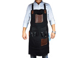 KRC Leather Wax Canvas Apron Raven Black (AP-19A)
