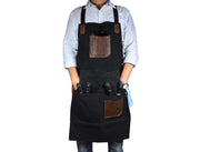 KRC Leather Wax Canvas Apron Raven Black (AP-19A)