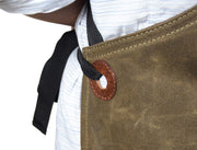 KRC Leather Waxed Canvas Rugged Apron - Seaweed Green (AP-19B)