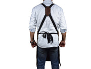 KRC Leather Waxed Canvas Rugged Apron - Seaweed Green (AP-19B)