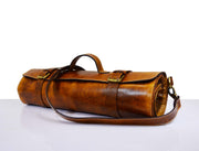 KRC Leather Chef Knife Roll - Caramel Brown 14 Slot (KR-11)