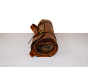KRC Leather Chef Knife Roll - Caramel Brown 14 Slot (KR-11)
