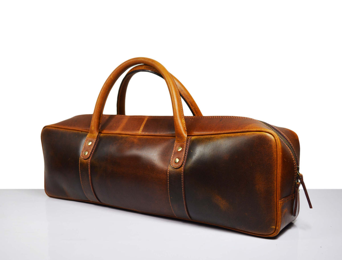 KRC Leather Chef Knife Roll + Leather  Knife Roll Case (KR-14)