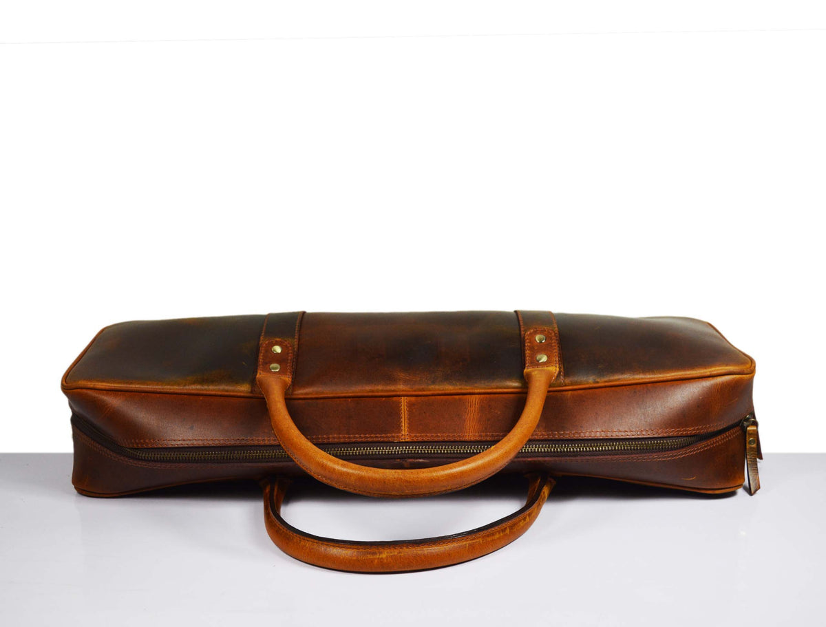 KRC Leather Chef Knife Roll + Leather  Knife Roll Case (KR-14)